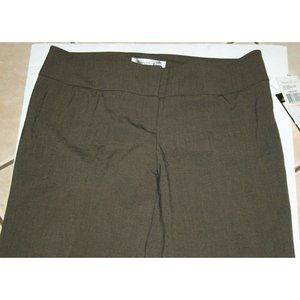 Kenneth Cole NY Amanda pants trousers womens 10 short 33 x 31 brown